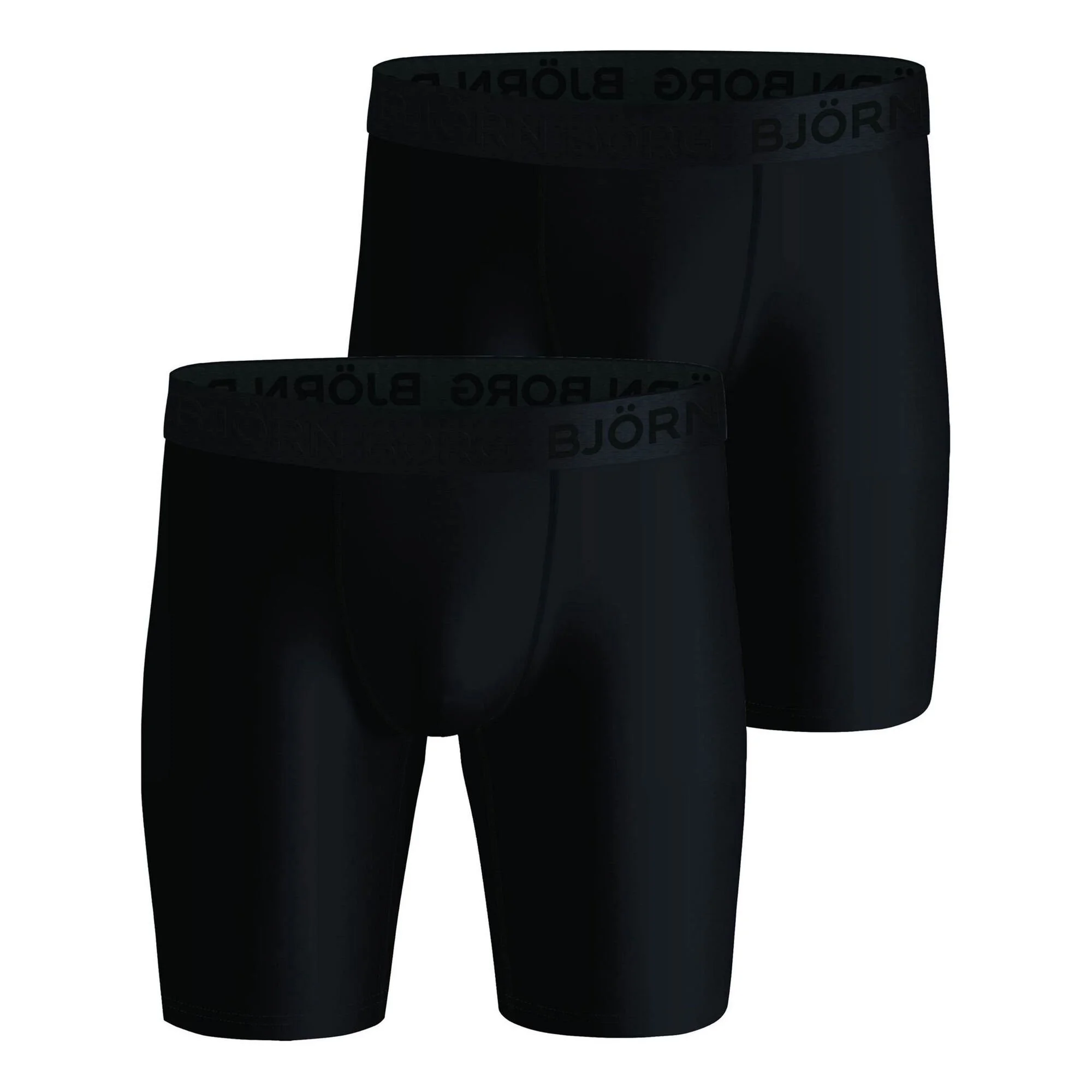 BJØRN BORG Long Leg Boxer Confezione Da 2 Uomini - Nero