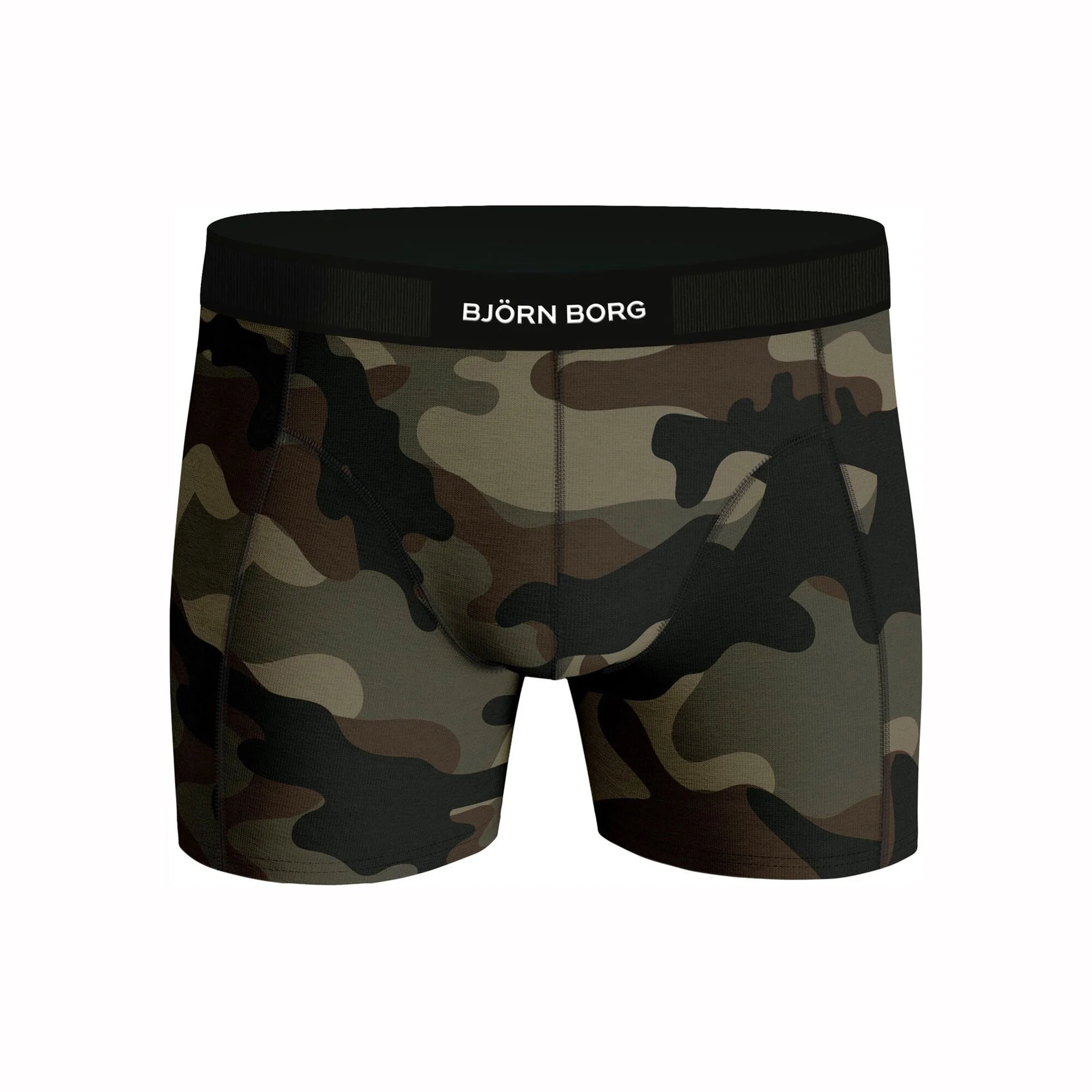 BJØRN BORG Premium Cotton Stretch Boxer Confezione Da 2 Uomini - Nero, Cachi - immagine 4