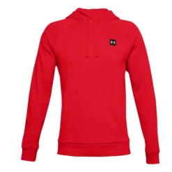 Under Armour Rival Fleece Felpa Con Cappuccio Uomini - Rosso