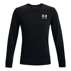 Under Armour Rival Terry LC Manica Lunga Uomini - Nero