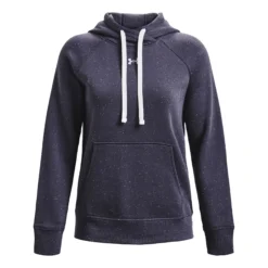 Under Armour Rival Fleece Felpa Con Cappuccio Donna - Grigio Scuro