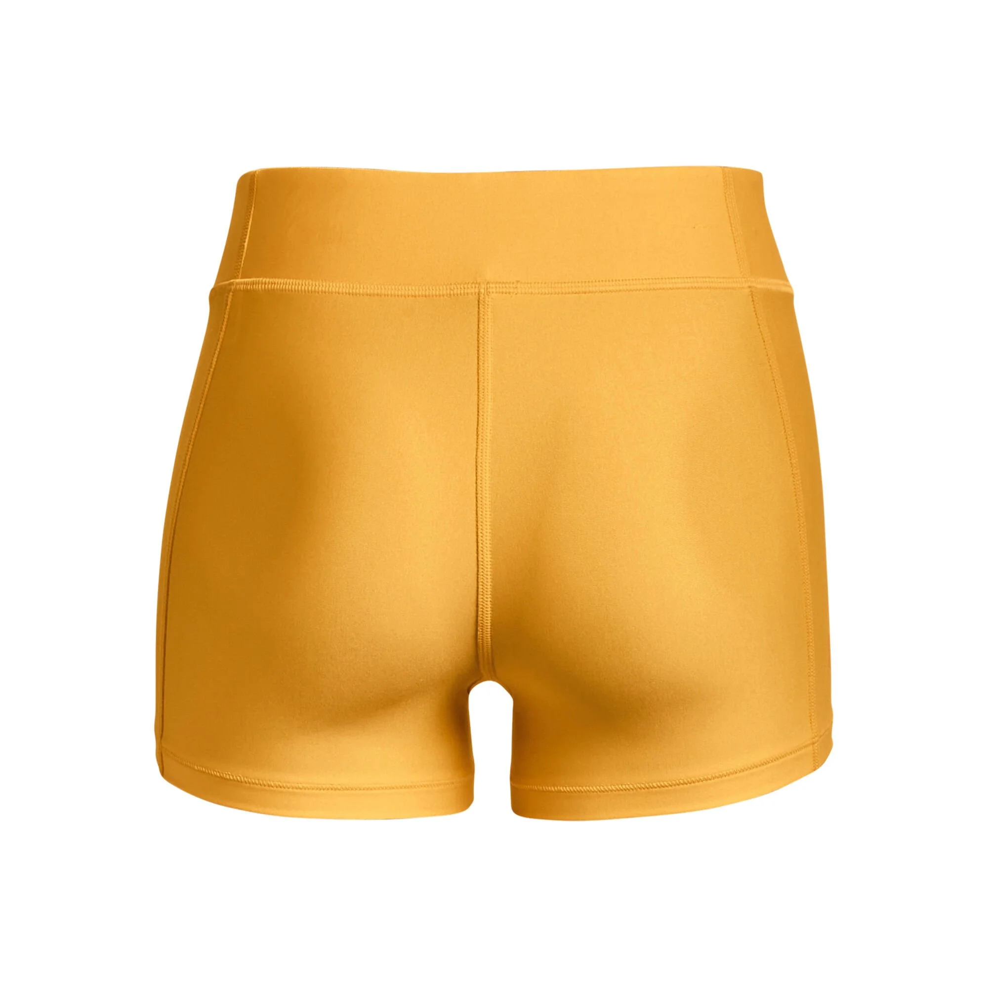Under Armour Mid Rise Pantaloncino Attillato Donna - Giallo Oro - immagine 2