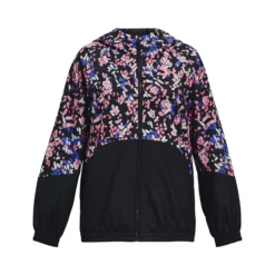 Under Armour Woven Felpa Ragazze - Nero, Multicolore