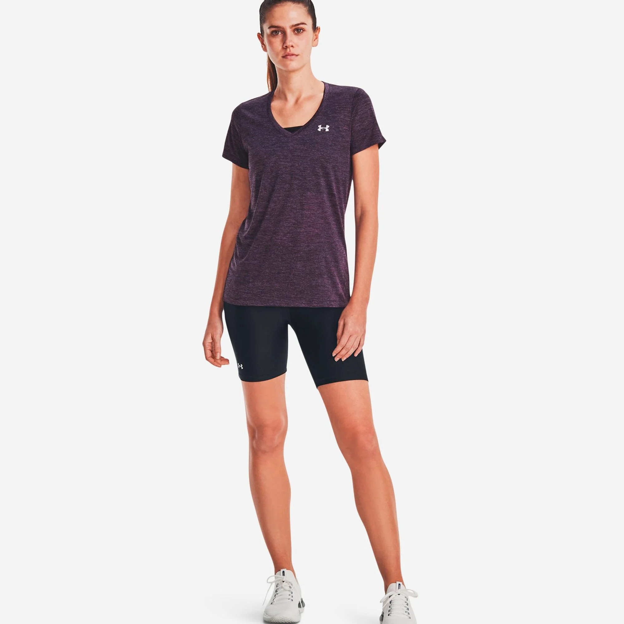 Under Armour Tech Twist Maglietta Donna - Viola - immagine 5