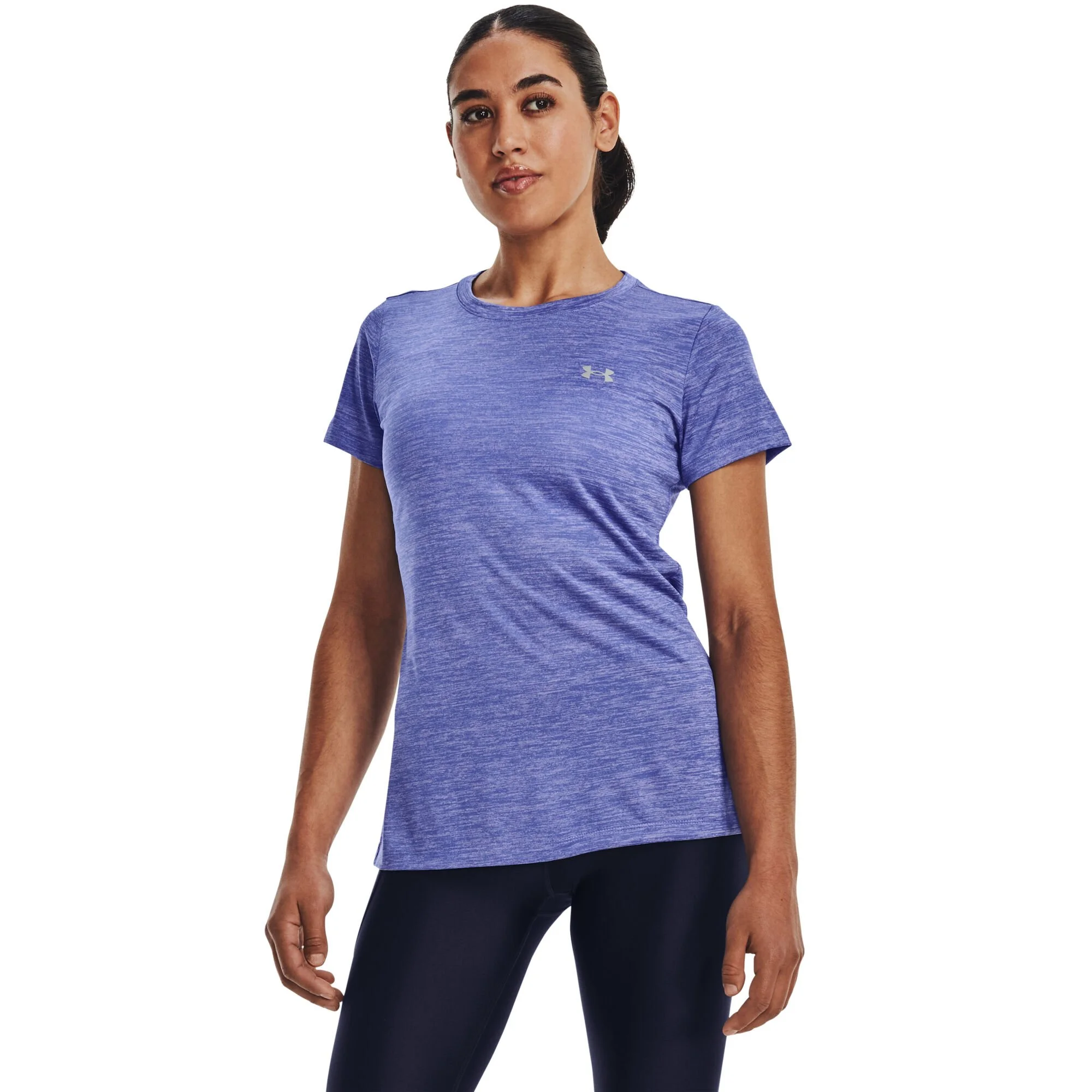 Under Armour Tech Twist Maglietta Donna - Lilla - immagine 3