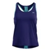 Under Armour Knockout Canottiera Donna - Blu Scuro, Turchese