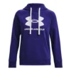 Under Armour Rival Logo Felpa Con Cappuccio Donna - Blu Scuro, Bianco
