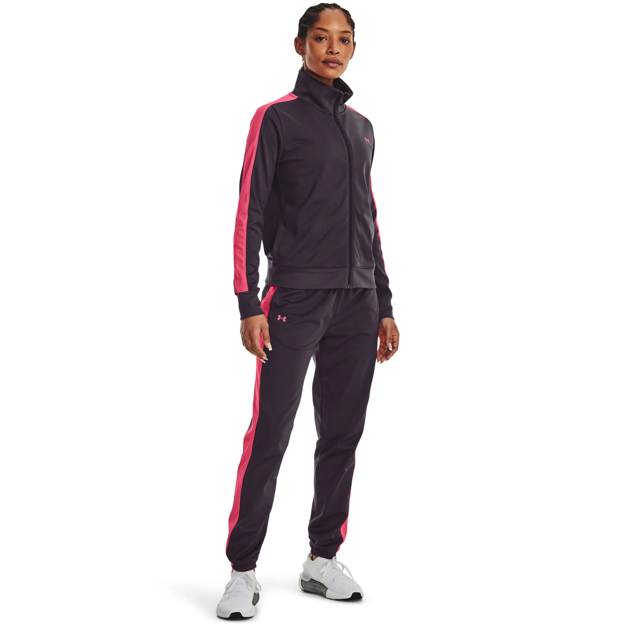 Under Armour Tricot Tuta Da Allenamento Donna - Viola, Rosso - immagine 10