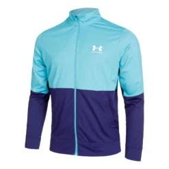 Under Armour Pique Track Uomini - Turchese, Blu Scuro