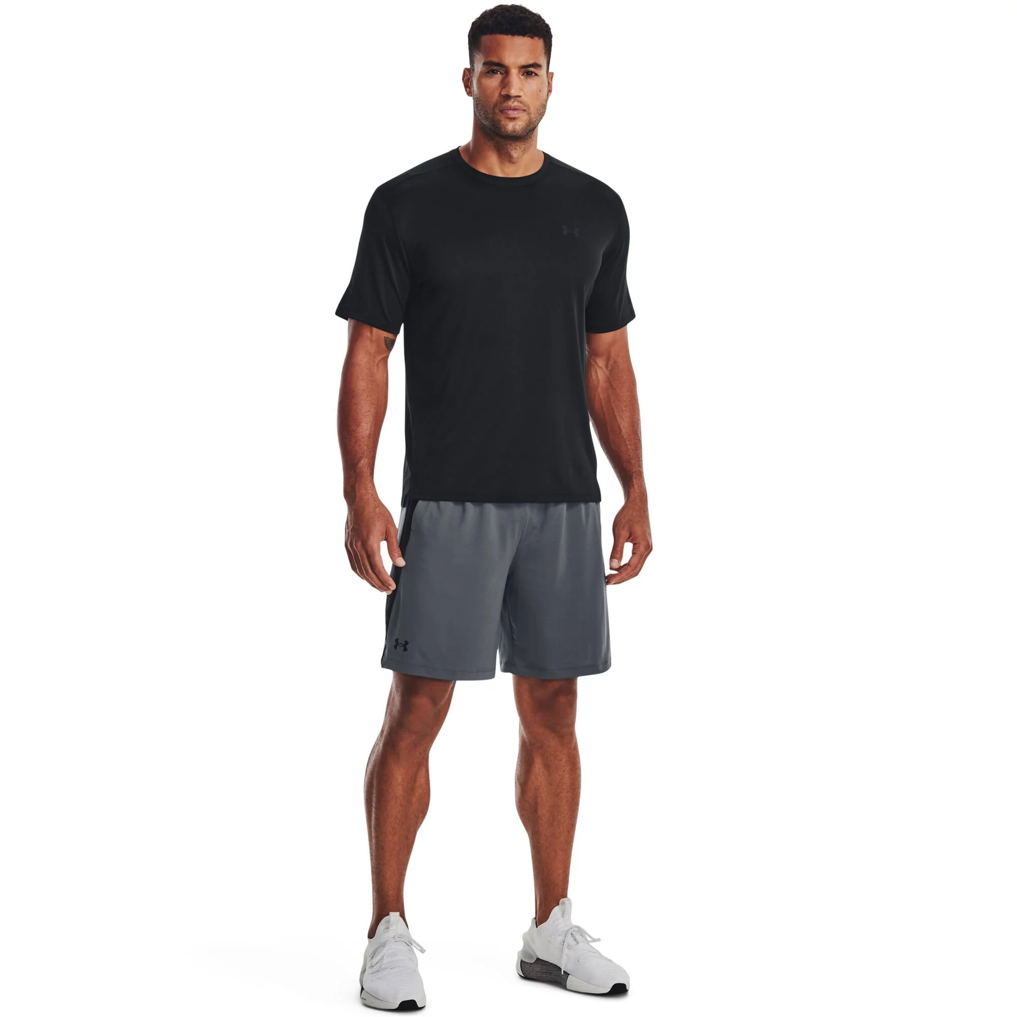 Under Armour Tech Vent Pantaloncini Uomini - Grigio Scuro, Nero - immagine 5