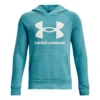 Under Armour Felpa Con Cappuccio Ragazzi - Turchese, Bianco