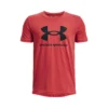 Under Armour Sportstyle Logo Maglietta Ragazzi - Rosso, Nero