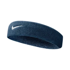 Nike Swoosh Fascia Per La Testa - Blu Scuro, Bianco