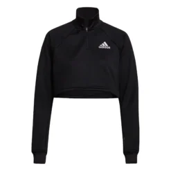 ADIDAS Cropped Melange Match Maglietta Donna - Nero