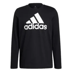 ADIDAS Big Logo Single Jersey Manica Lunga Uomini - Nero, Bianco