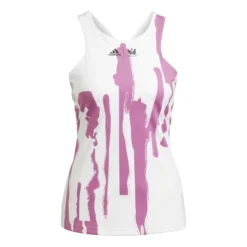 ADIDAS New York Y Canottiera Donna - Bianco, Lilla