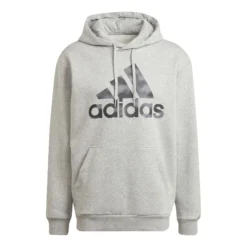 ADIDAS Camo Felpa Con Cappuccio Uomini - Grigio