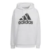 ADIDAS Essentials Logo Boyfriend Fleece Felpa Con Cappuccio Donna - Bianco