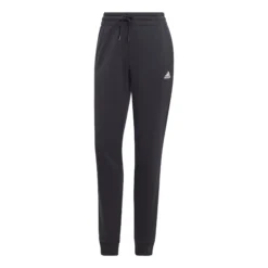 ADIDAS Essentials Linear French Terry Cuffed Pantalone Da Allenamento Donna - Nero, Bianco