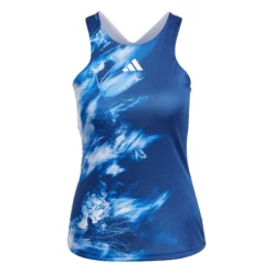 ADIDAS Melbourne Y- Canottiera Donna - Blu Scuro, Bianco