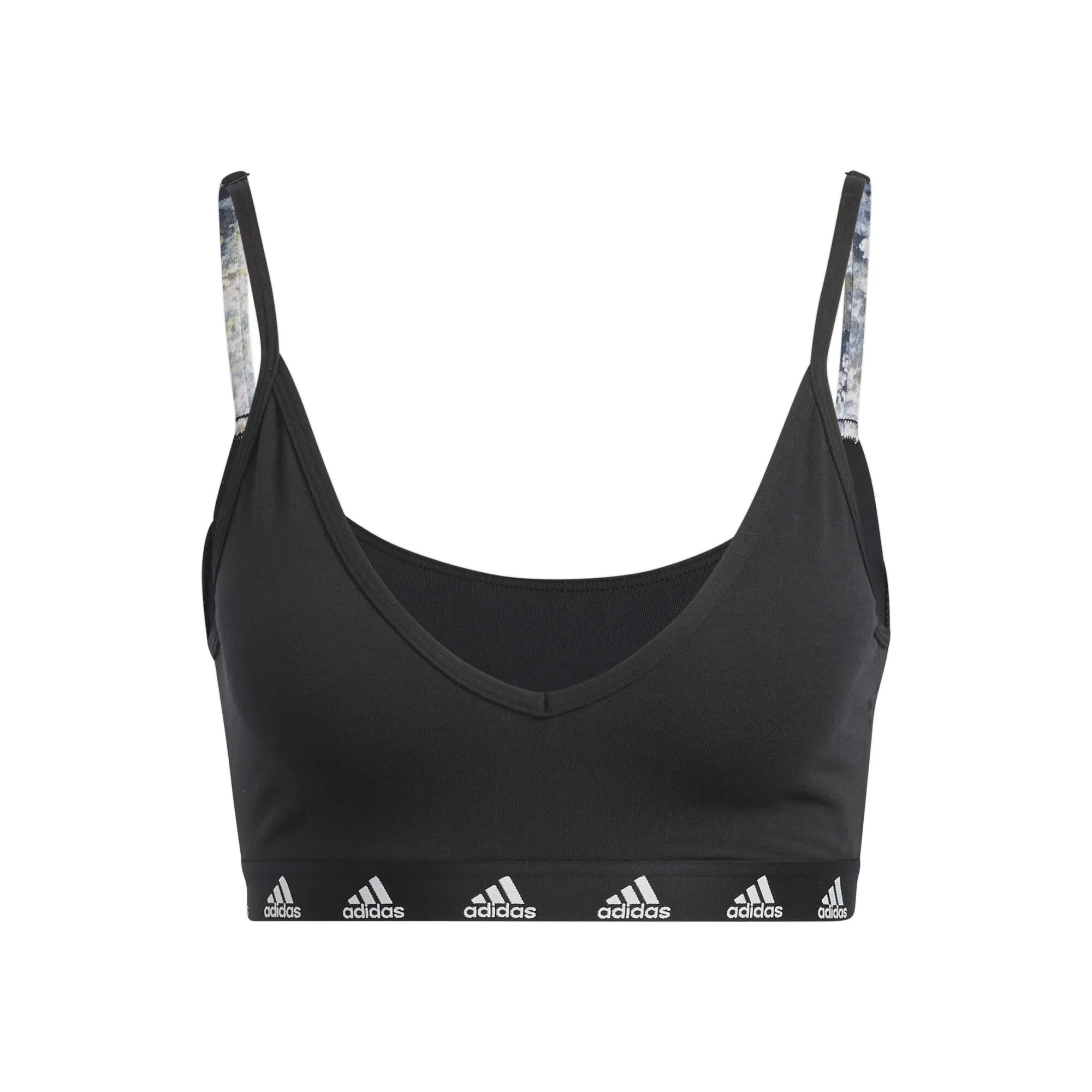ADIDAS Purebare Light-Support Reggiseni Sportivi Donna - Nero, Bianco