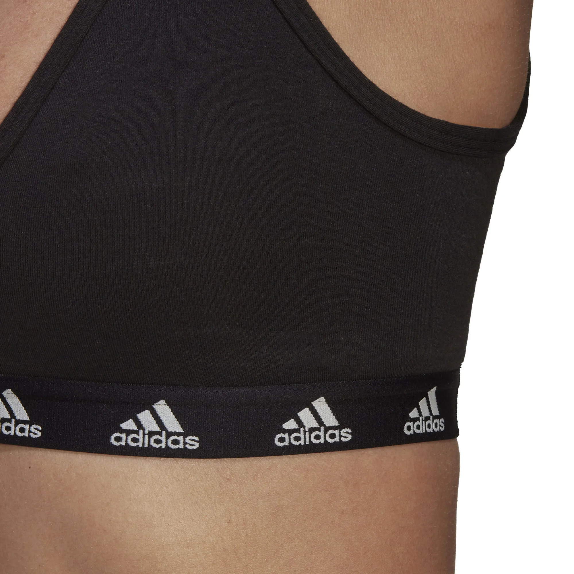 ADIDAS Purebare Light-Support Reggiseni Sportivi Donna - Nero, Bianco - immagine 7