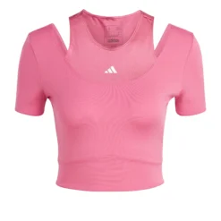 ADIDAS Training HIIT AEROREADY Crop Training Maglietta Donna - Rosa