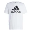 ADIDAS Essentials Single Jersey Big Logo Maglietta Uomini - Bianco, Nero