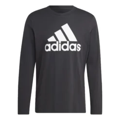 ADIDAS Essentials Long-Sleeve Top Manica Lunga Uomini - Nero, Bianco