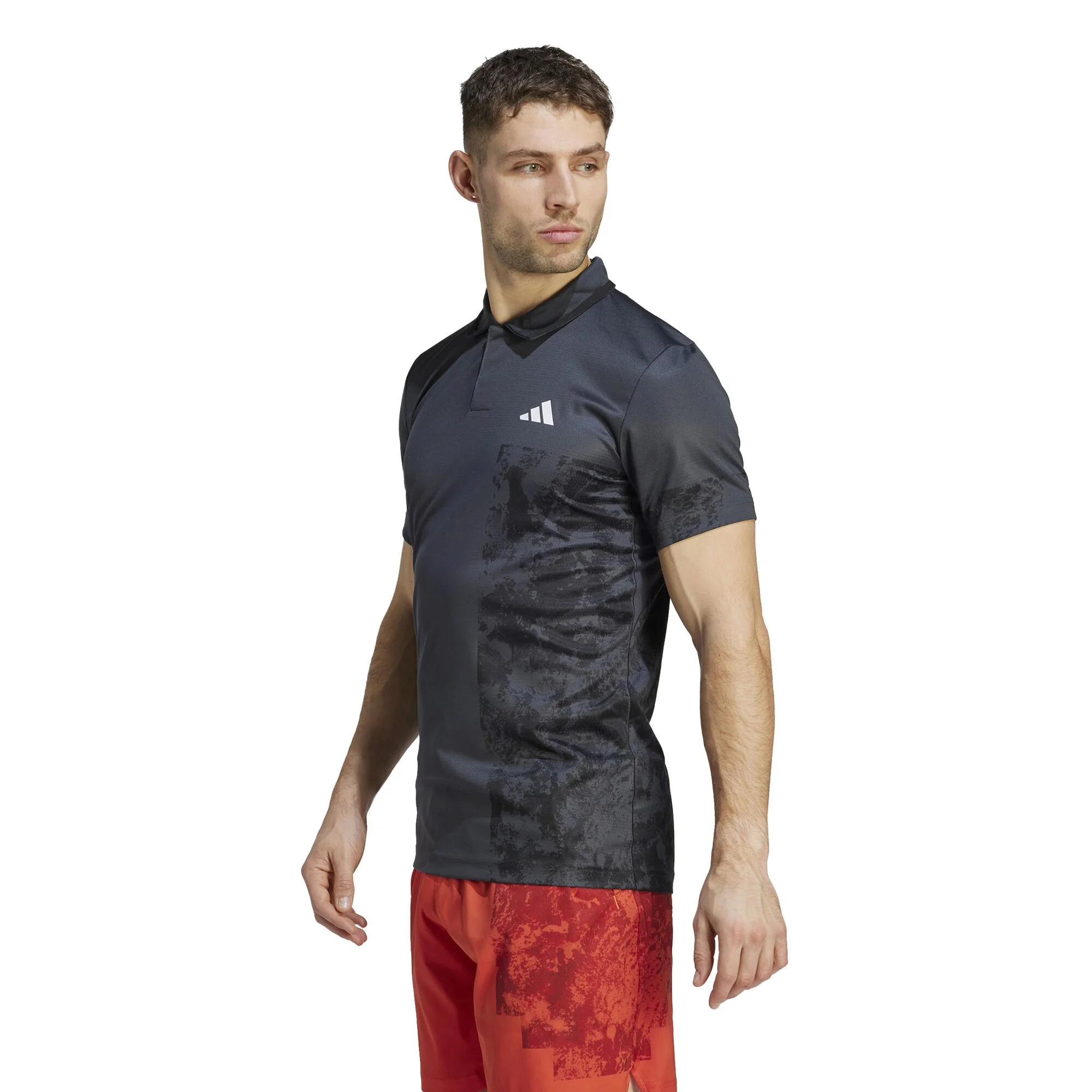 ADIDAS Paris Freelift Polo Uomini - Grigio Scuro - immagine 4