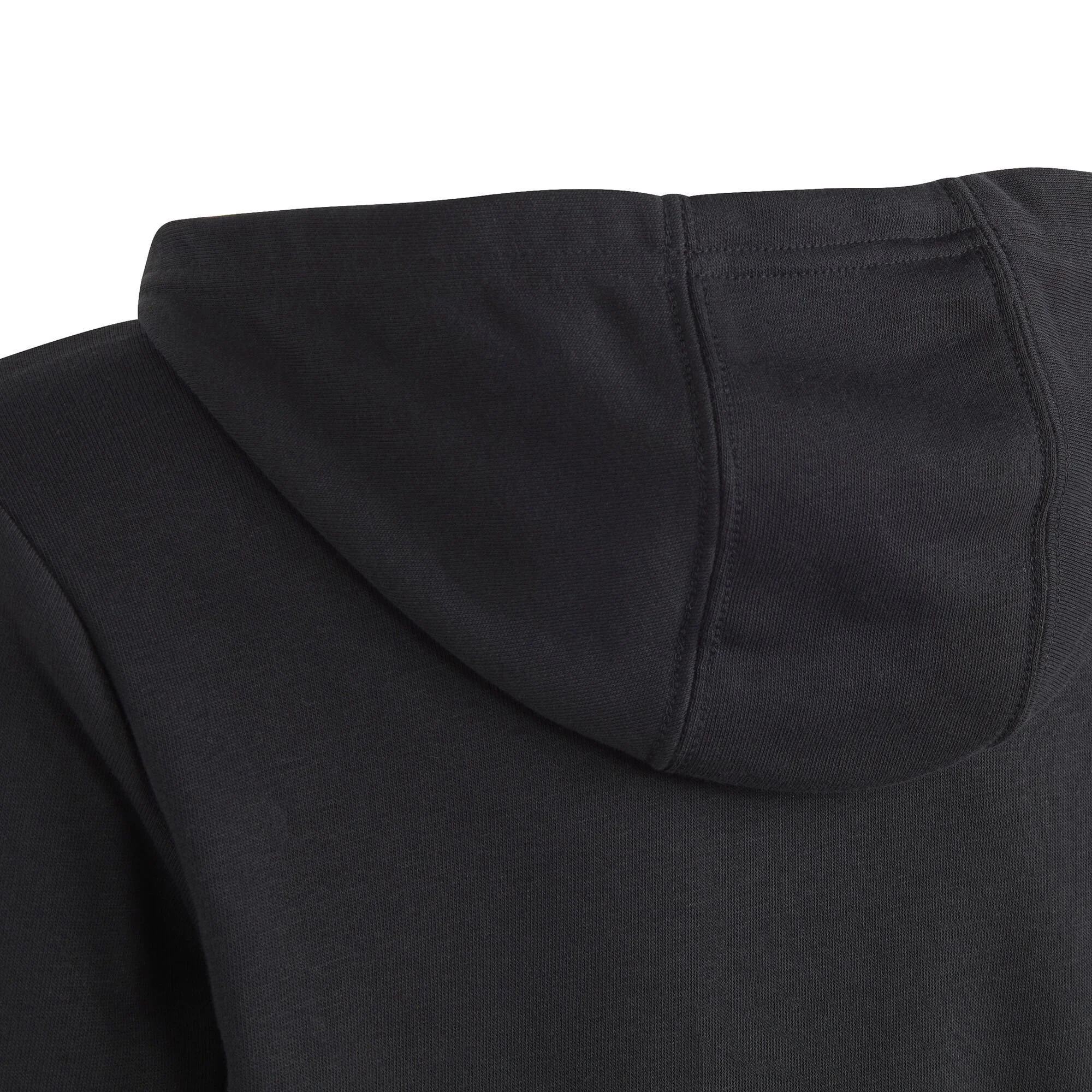 ADIDAS Big Logo Cotton Felpa Con Cappuccio Ragazzi - Nero, Bianco - immagine 5