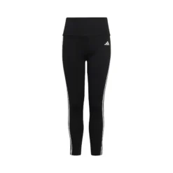 ADIDAS Essentials Train AEROREADY3-Stripes High-Waisted Training Calzamaglia Ragazze - Nero, Bianco