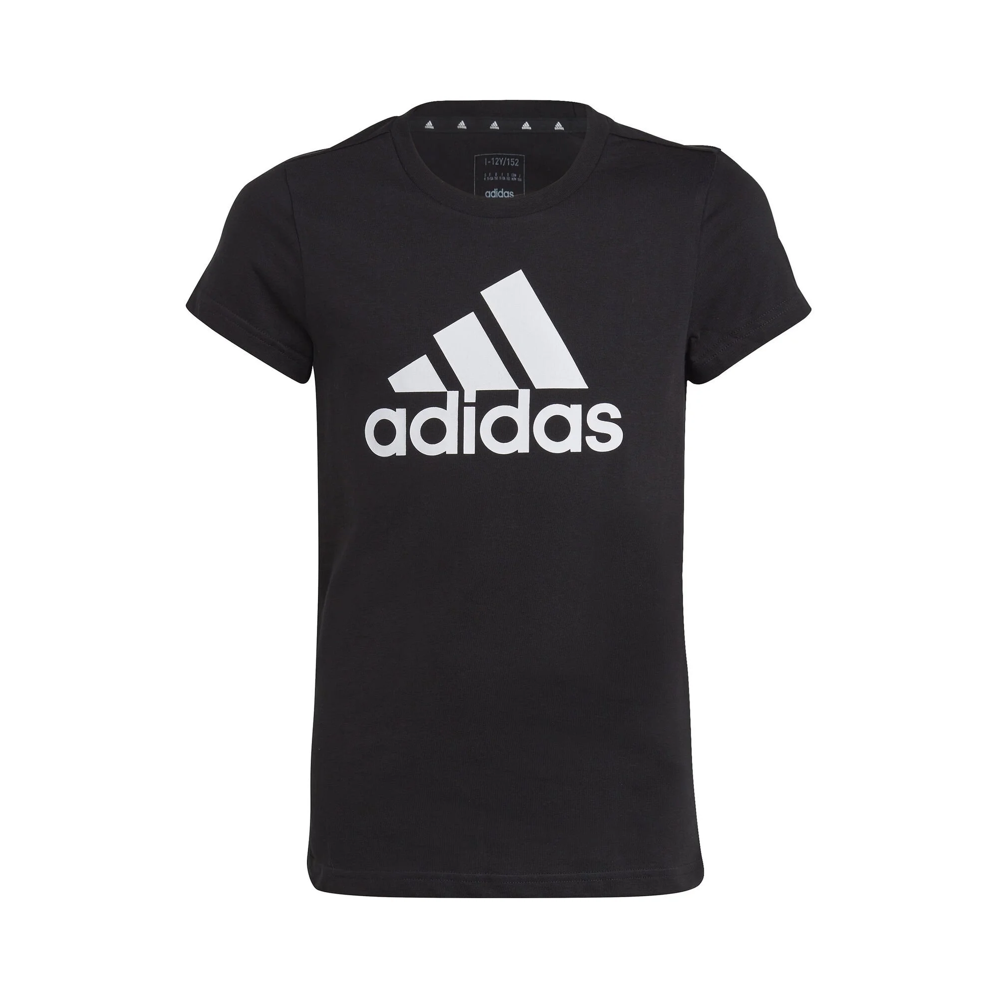 ADIDAS Essentials Big Logo Maglietta Ragazze - Nero, Bianco