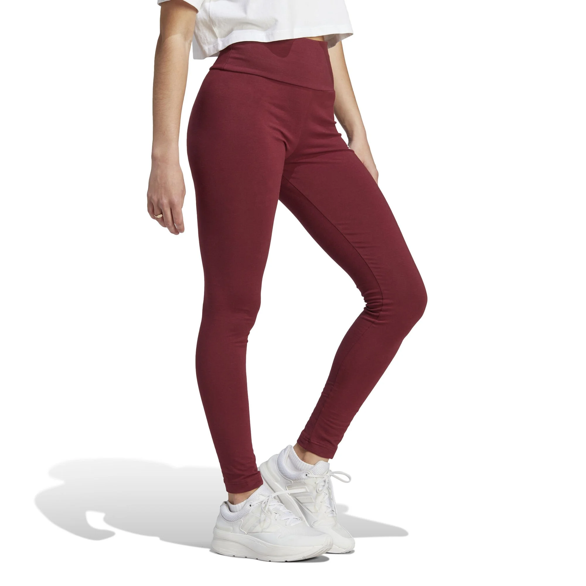 ADIDAS Linear Calzamaglia Donna - Rosso, Bianco - immagine 4