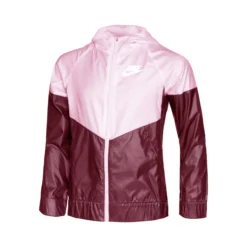 Nike Sportswear Windrunner Giacca Da Allenamento Ragazze - Rosso Scuro, Rosa