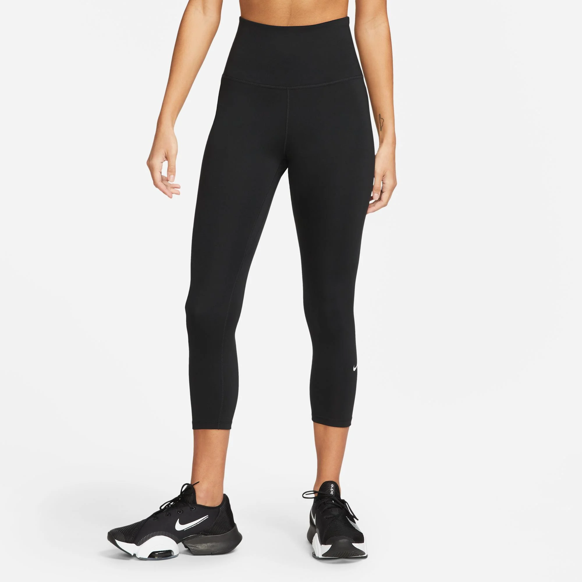 Nike Dri-Fit One High-Rise Crop Calzamaglia Donna - Nero - immagine 3