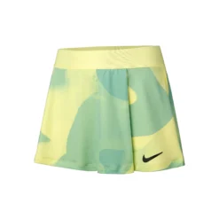 Nike Court Victory Dri-Fit Flouncy Printed Gonna Ragazze - Giallo