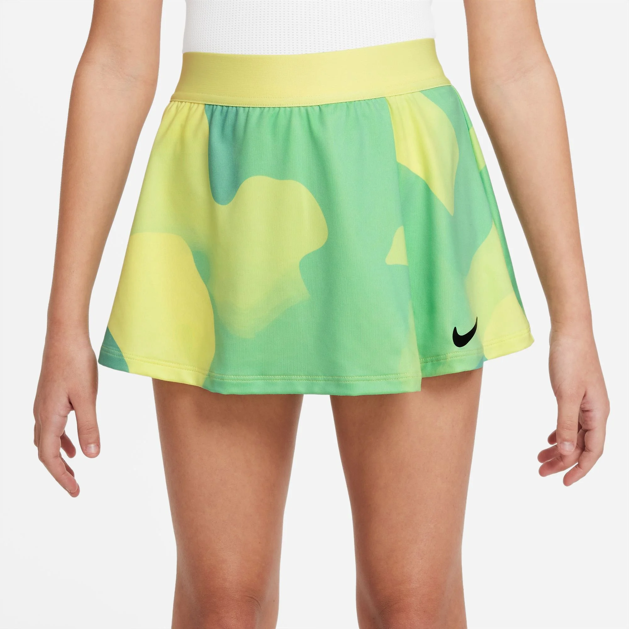 Nike Court Victory Dri-Fit Flouncy Printed Gonna Ragazze - Giallo - immagine 6