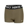 Nike Pro 3in Pantaloncini Donna - Verde, Nero
