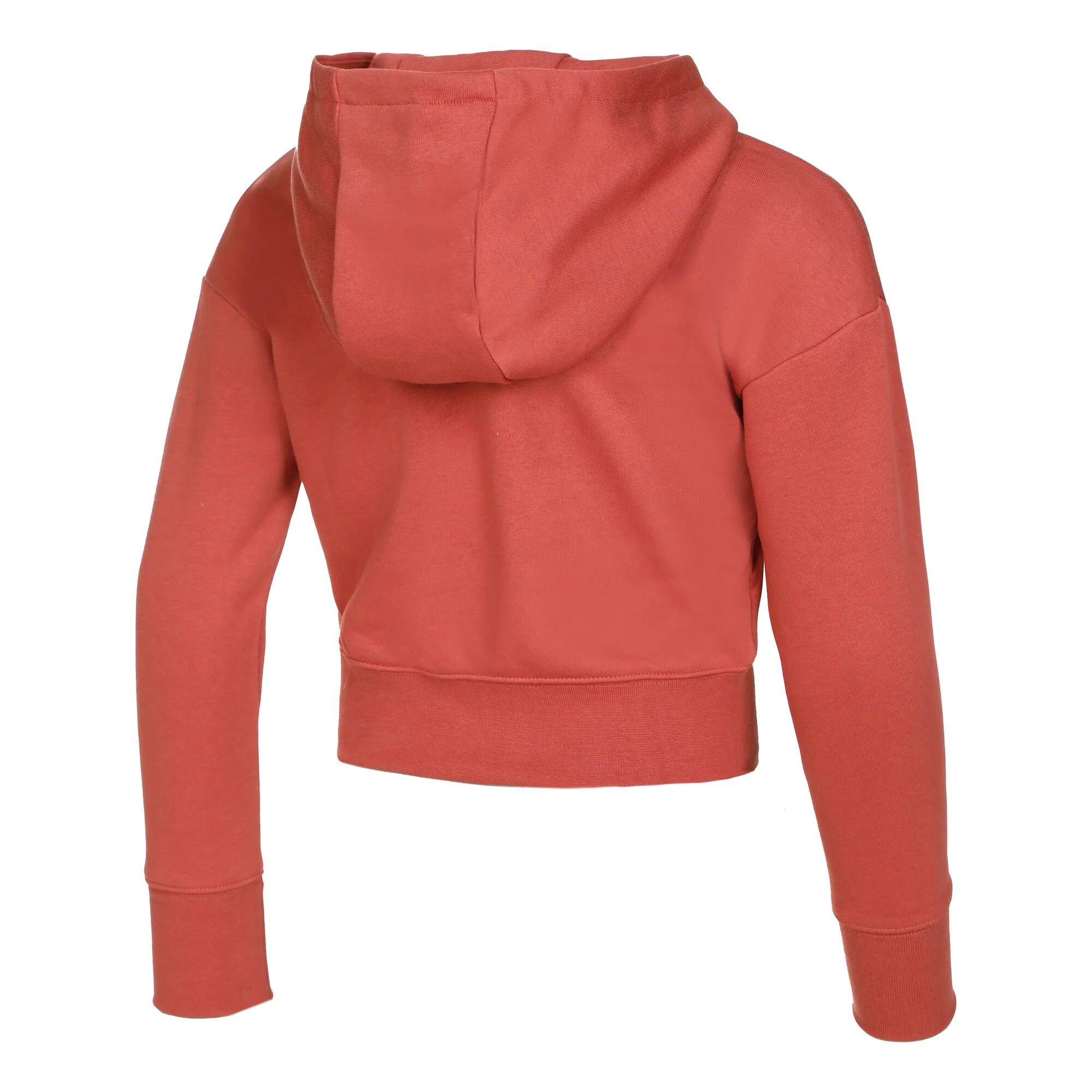 Nike Sportswear Club French Terry Cropped Felpa Con Cappuccio Ragazze - Arancione, Bianco - immagine 2