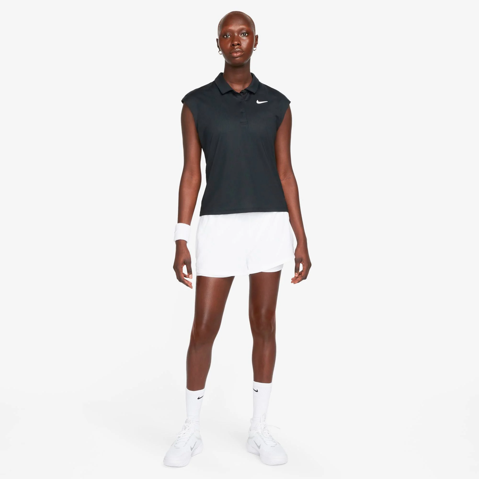Nike Dri-Fit Advantage Court Pantaloncini Donna - Bianco - immagine 13