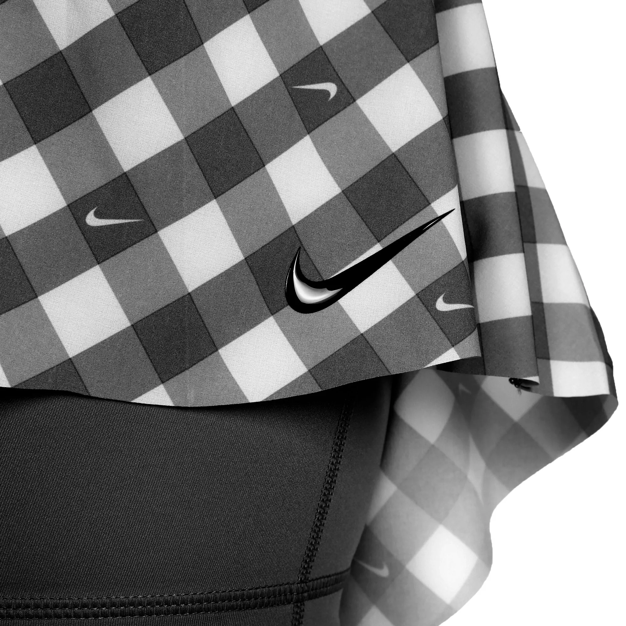 Nike Dri-Fit Club Regular Printed Gonna Donna - Nero, Bianco - immagine 4