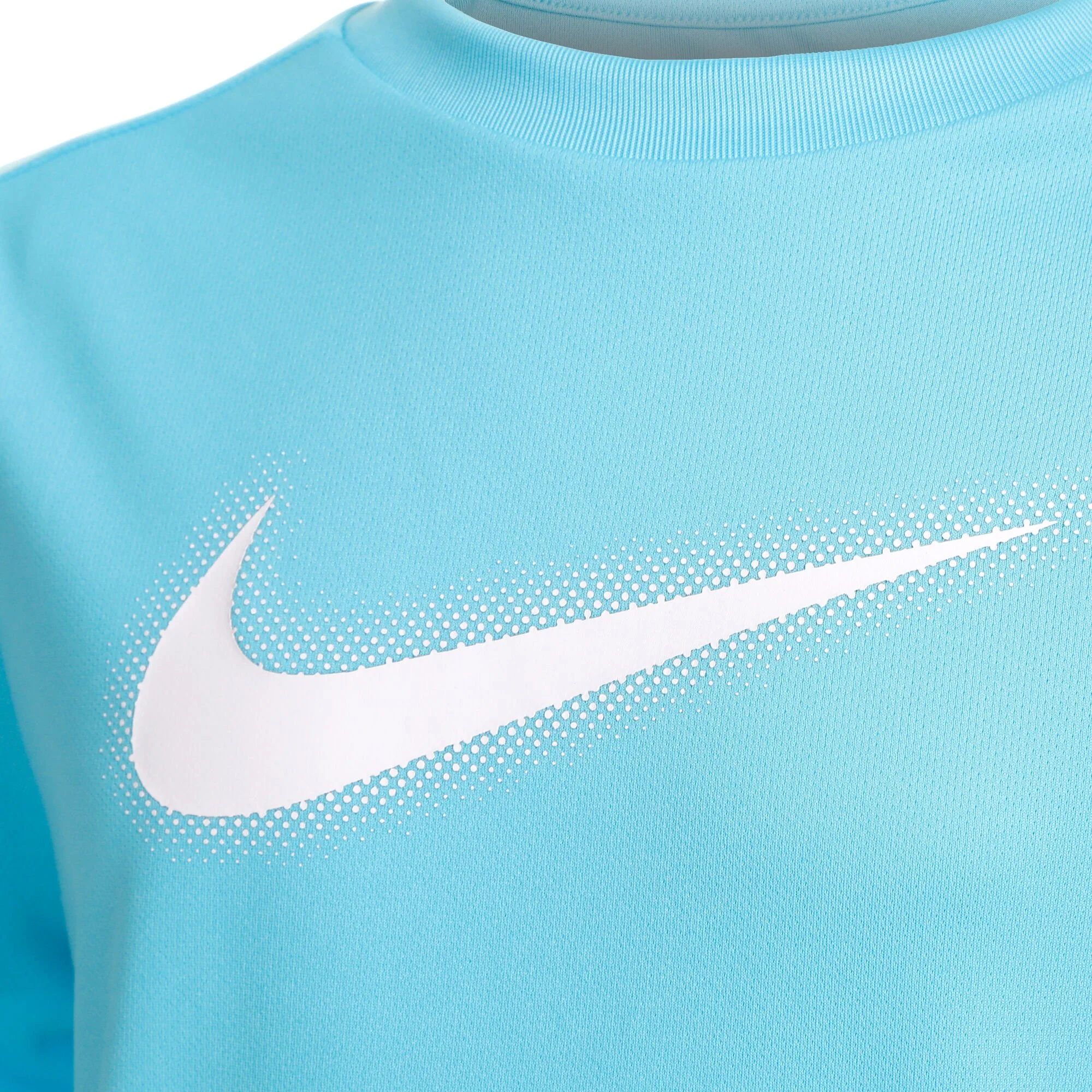 Nike Dri-Fit Graphic Maglietta Ragazzi - Blu Chiaro, Bianco - immagine 3