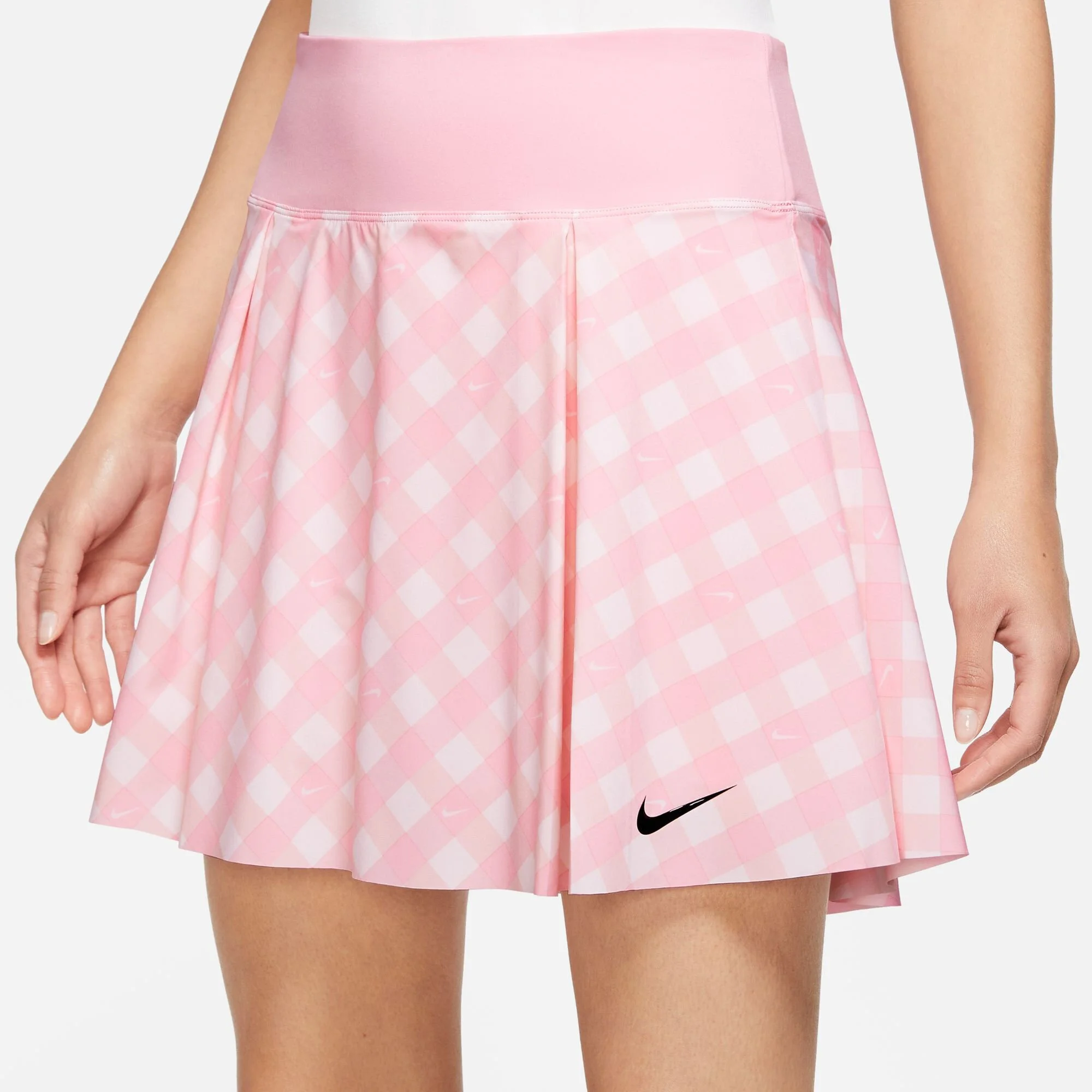 Nike Dri-Fit Club Regular Print Gonna Donna - Rosa, Bianco - immagine 7