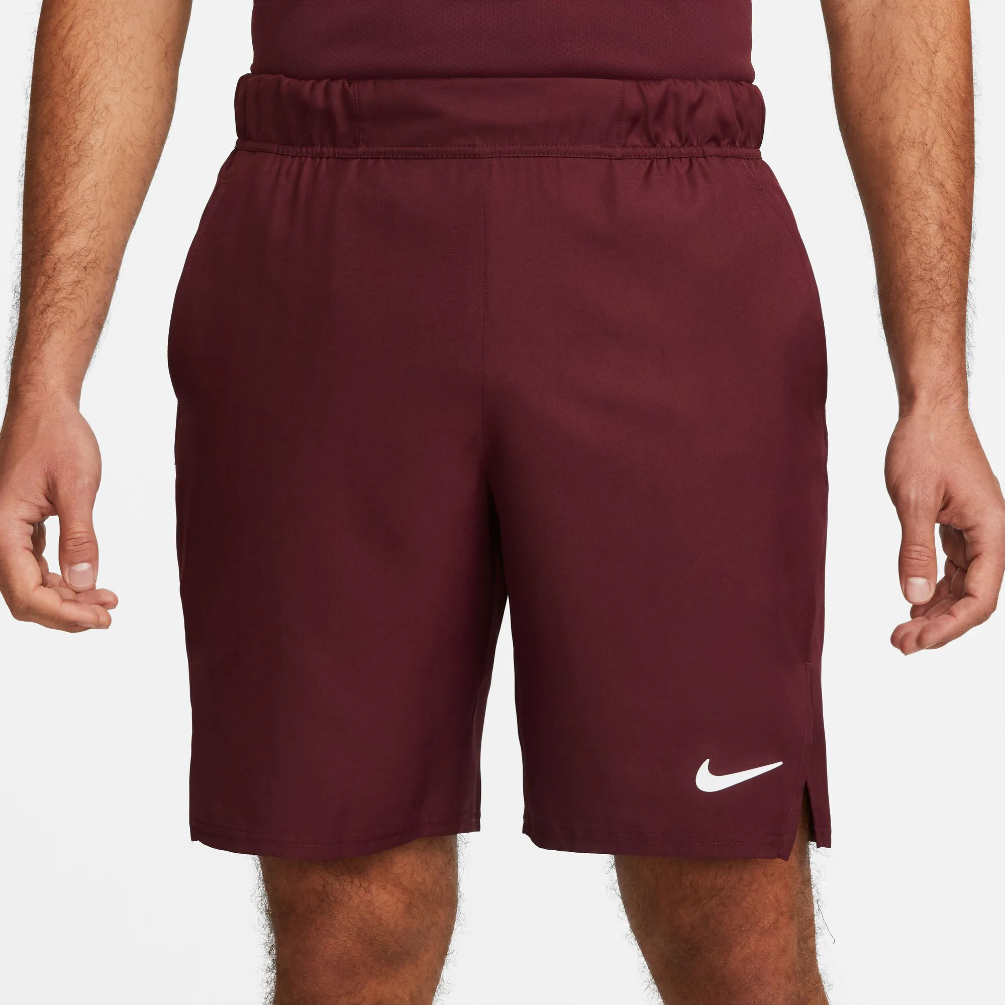 Nike Dri-Fit Court 9in Pantaloncini Uomini - Rosso Scuro - immagine 3