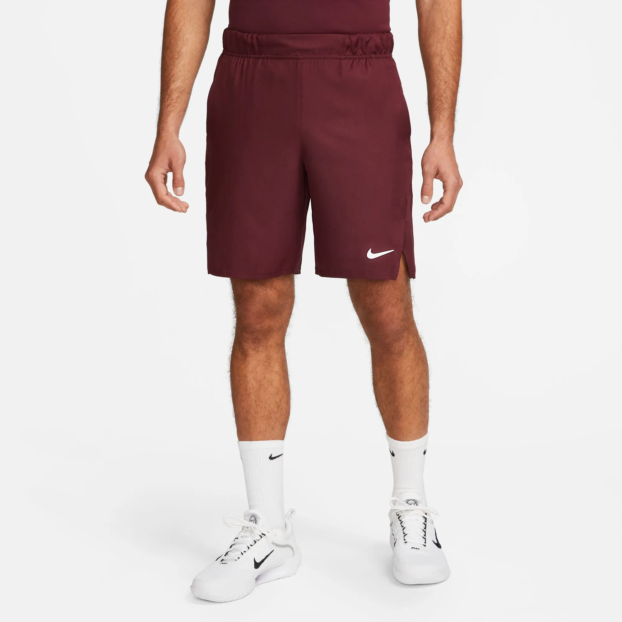 Nike Dri-Fit Court 9in Pantaloncini Uomini - Rosso Scuro - immagine 6
