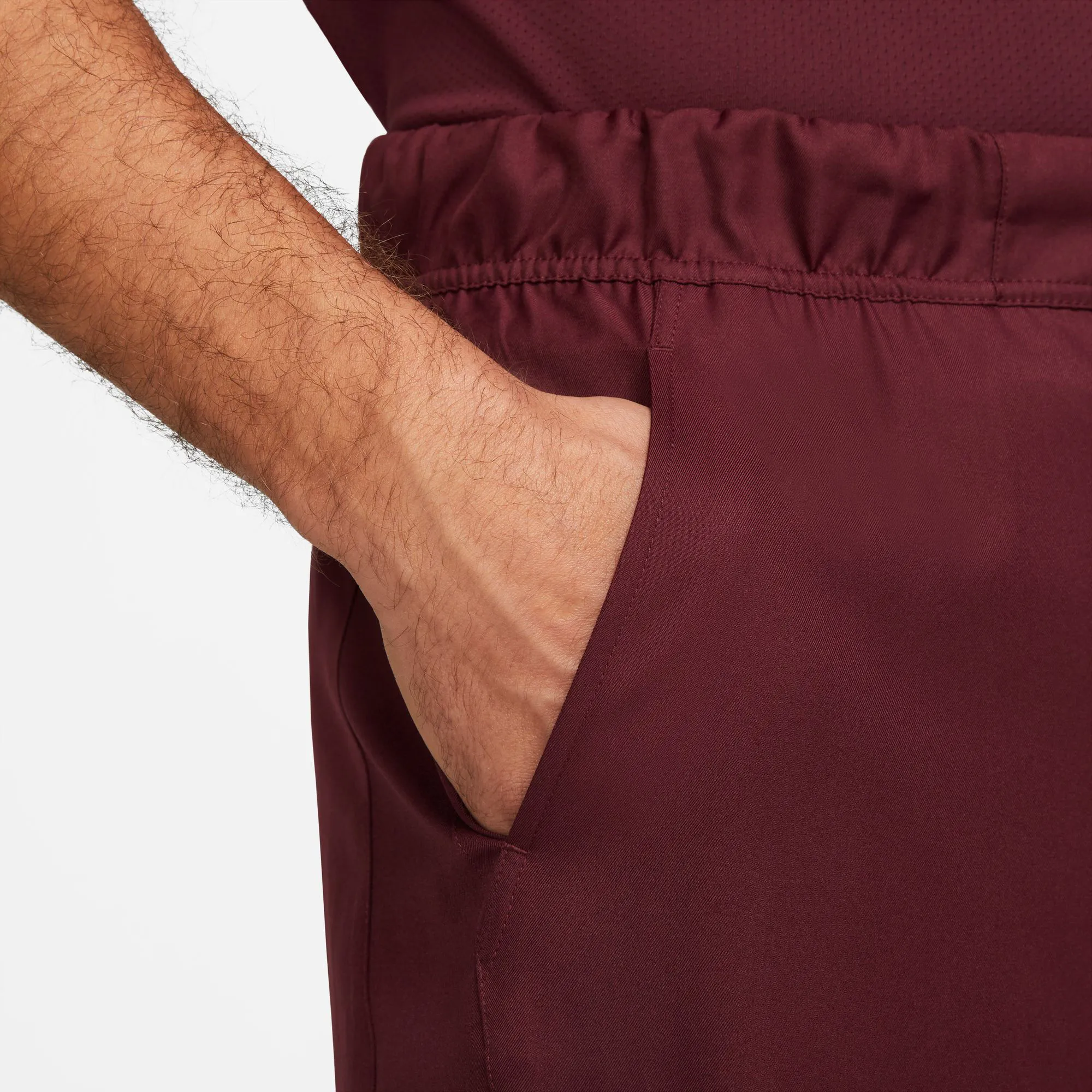 Nike Dri-Fit Court 9in Pantaloncini Uomini - Rosso Scuro - immagine 8