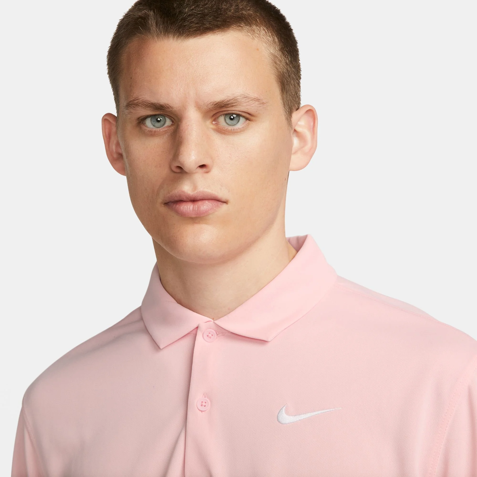 Nike Dri-Fit Court Solid Polo Uomini - Rosa - immagine 7