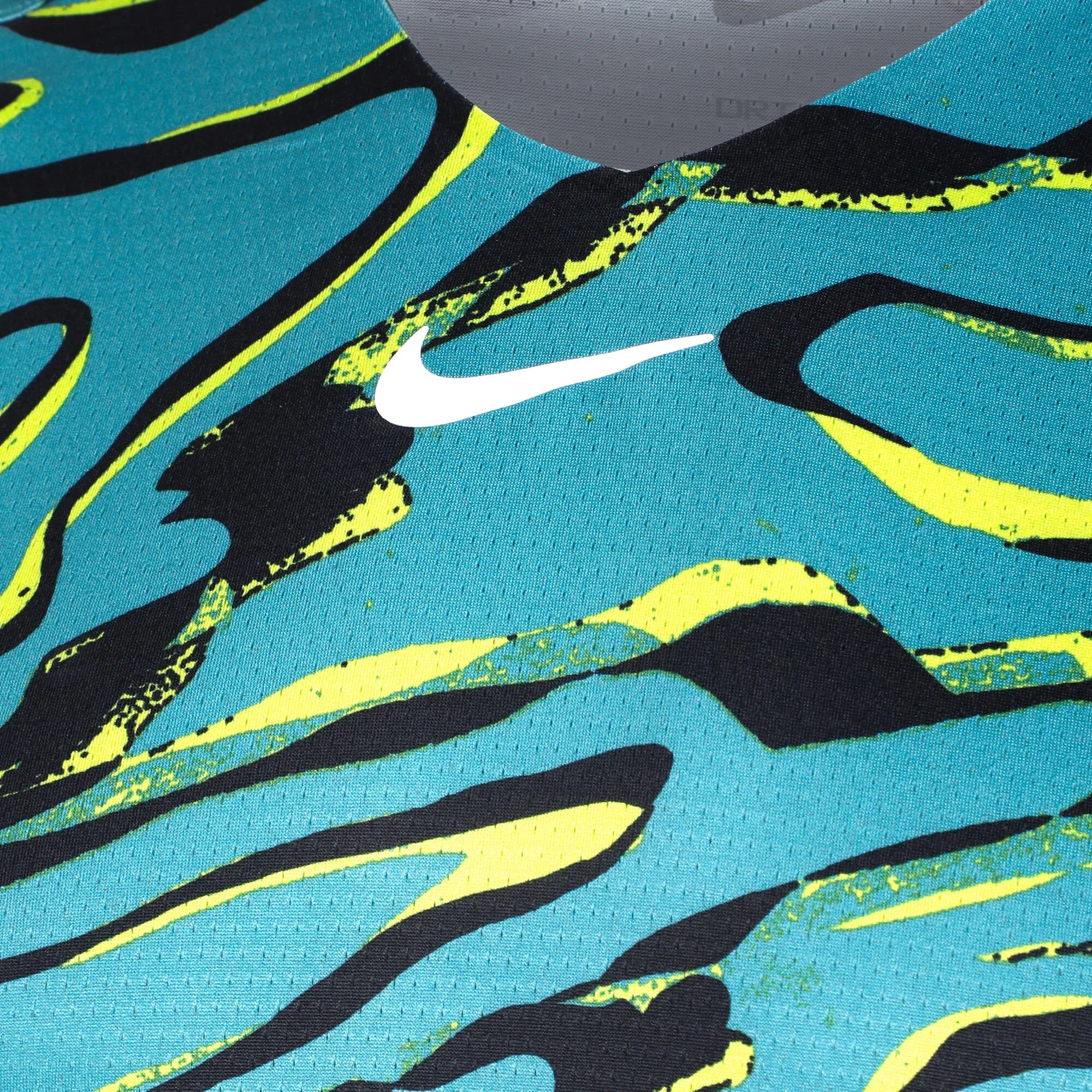 Nike Dri-Fit Advantage Court Print Maglietta Uomini - Turchese - immagine 3