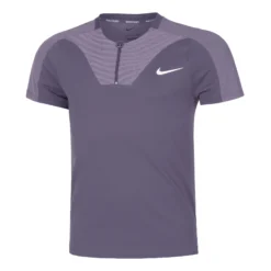 Nike Dri-Fit Advantage Court Slim UL RG Polo Uomini - Grigio, Lilla